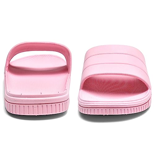 clootess Shower Slide Shoes for Men and Women Home Sandal Bath Slipper Indoor House Pool College Dorm Non-Slip Pink 38.39 - Image 2