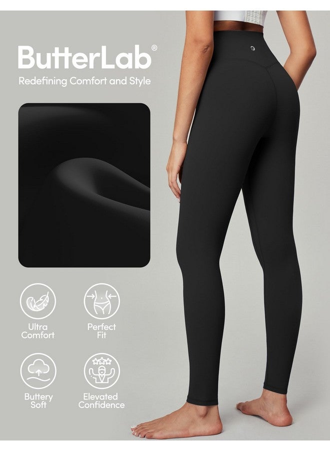 IUGA High Waisted Leggings For Women Tummy Control Buttery Soft Workout Leggings Compression Gym Yoga Leggings Black  - Image 2