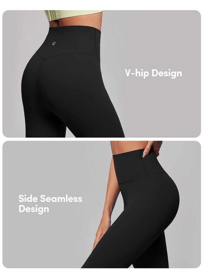 IUGA High Waisted Leggings For Women Tummy Control Buttery Soft Workout Leggings Compression Gym Yoga Leggings Black  - Image 3