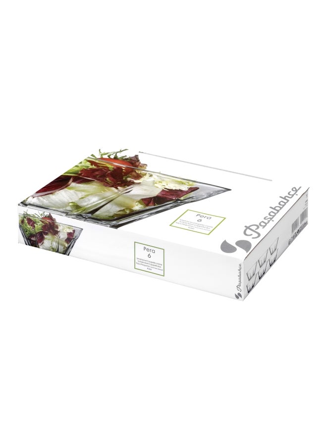 Pasabahce 6-Piece Pera Bowl Set Clear 60x130mm - Image 2