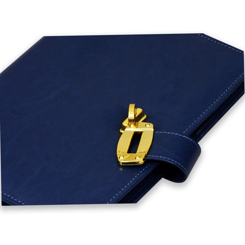 COI Business Faux Leather Undated Planner/Diary with Pen (*Blue) - Image 5