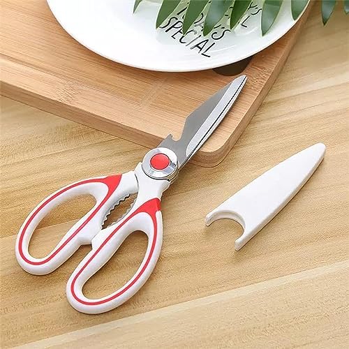 Carrot - Kitchen Scissor for General Use, Heavy Duty Kitchen Raptor Meat Shears, Cooking Scissors, Stainless Steel Multi-Function Scissors for Food, Chicken, Poultry, Fish, Pizza, Herbs (PACK OF 1) - Image 5