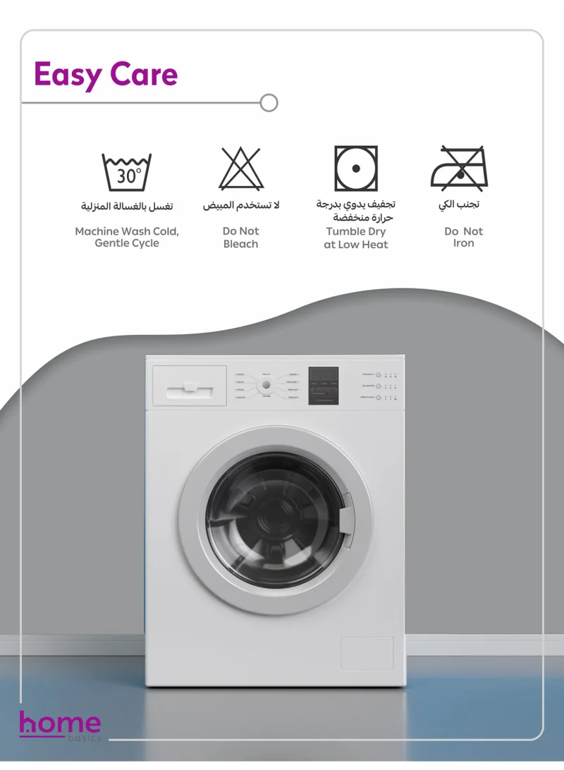 Donetella Bedding Fitted Sheet - Fits 120x200 Cm Bed For Twin Bed 2 Pcs (1 Fitted Sheet and 1 Pillowcase) - 30 Cm Deep Pocket - Solid Bed Sheet