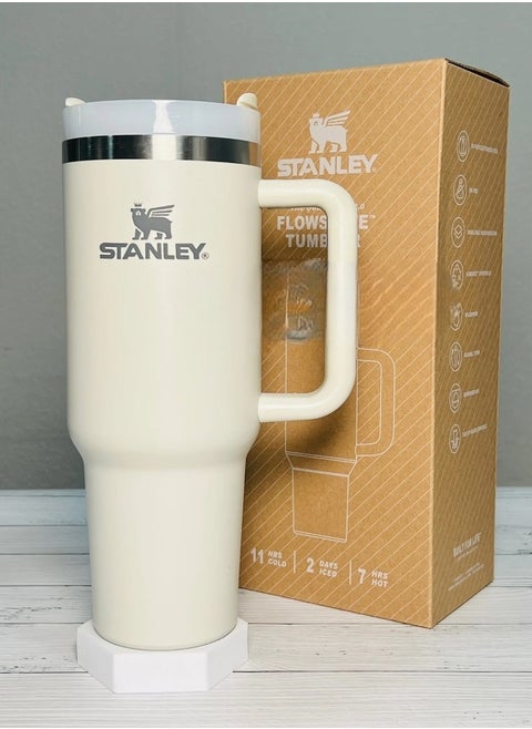 Quencher H2.0 FlowState Stainless Steel Vacuum Insulated Tumbler with Lid and Straw for Water, Iced Tea or Coffee, Smoothie and More, Rose Quartz, 40 oz Stainless Steel 32x15x 10cm