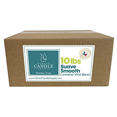 Direct Candle Supply 10lb Wax Slab Blend for Candle Making Smooth Paraffin Candle Wax for Candle Making Container Wax Blend Candle Wax Bulk High Load Fragrance and Single Pour for Container Candles