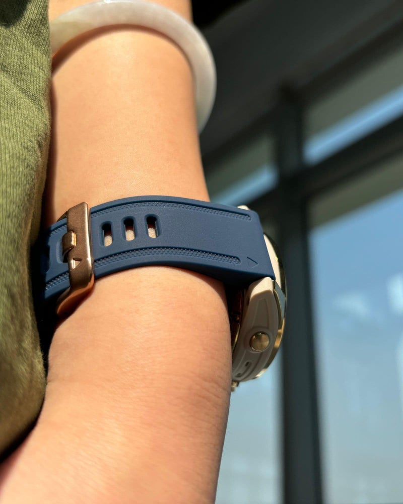OUTVI 20mm Watch Band for Garmin fenix 5s fenix 6s fenix 7s pro quickfit 20 bands Replacement for garmin epix 2 42mm sapphire short strap Rose Gold women men Passionate Blue - Image 5