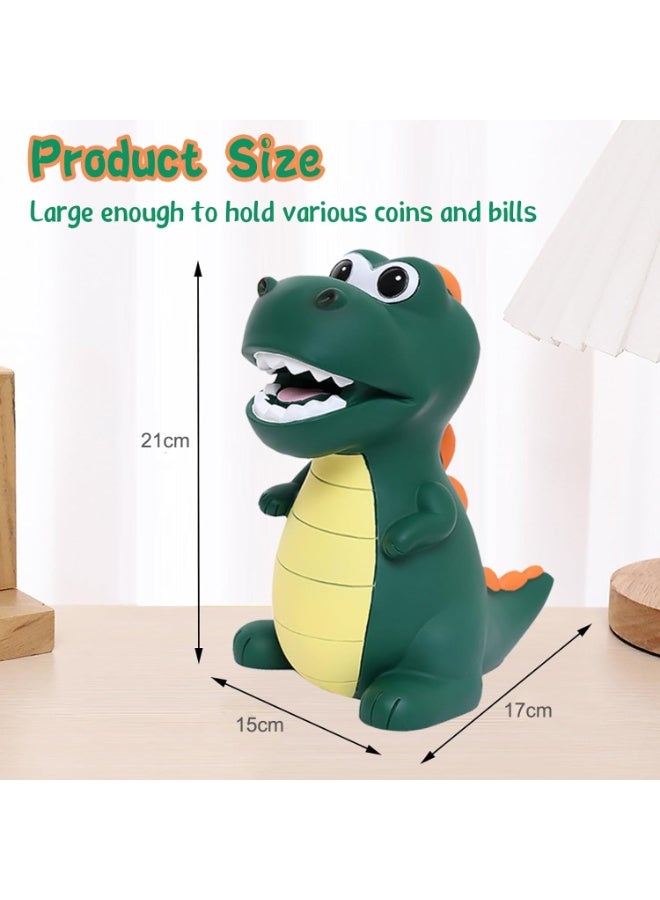 كيلا حصالة ديناصور بوليفيا للأطفال - حصالة نقود للأطفال، حصالة نقود معدنية - غير قابلة للكسر - هدايا لأعياد الميلاد، والكريسماس، وحفلات استقبال المولود الجديد - Image 5