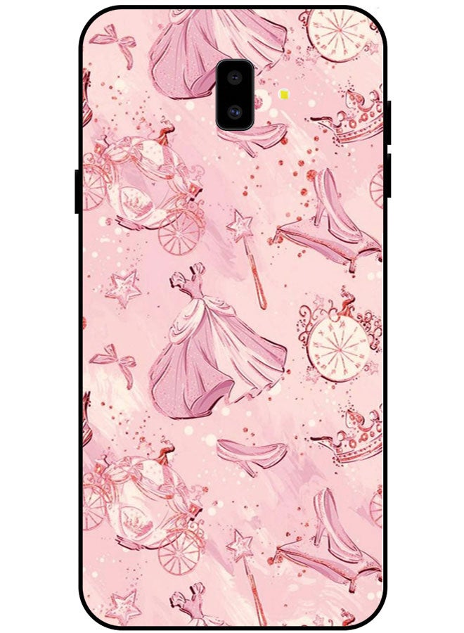EYE CATCH Protective Case Cover For Samsung Galaxy J6 Smart Series Printed Protective Case Cover for Samsung J6 Pink Girl Items - Image 1