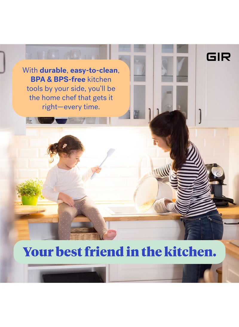 GIR: Get It Right Premium Silicone Spatula - Non-Stick Heat Resistant Kitchen Spatula - Perfect for Baking  Cooking  Scraping  and Mixing - Skinny - 11 IN  Studio