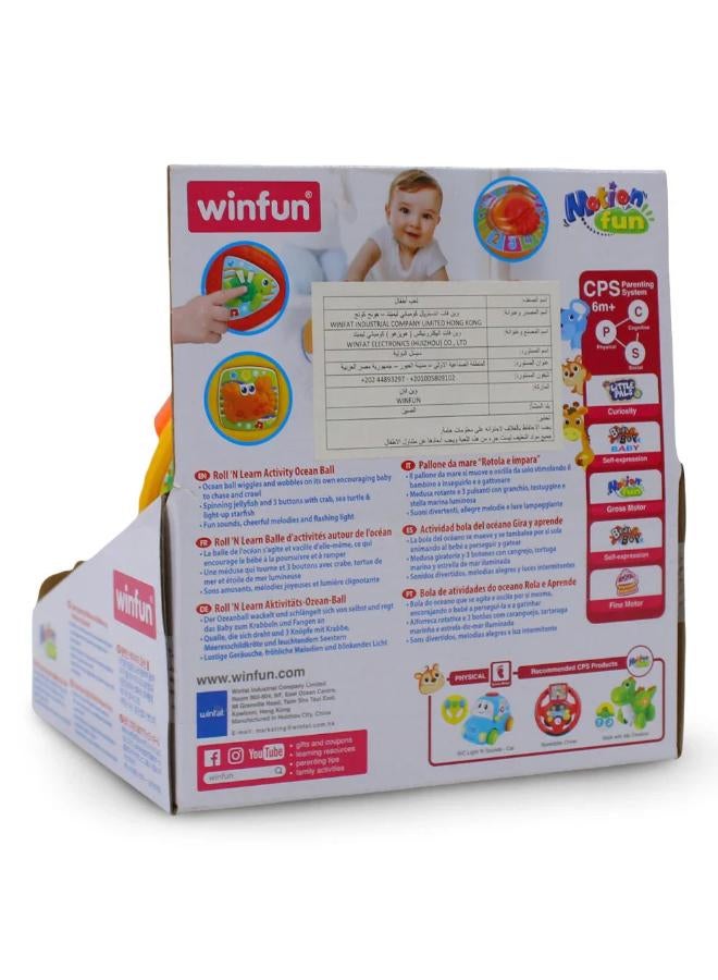 WinFun Roll 'N Learn Activity Ocean Ball - Image 3