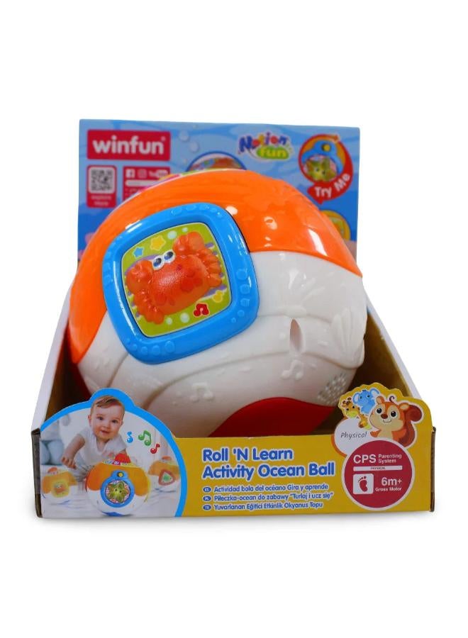 WinFun Roll 'N Learn Activity Ocean Ball - Image 2