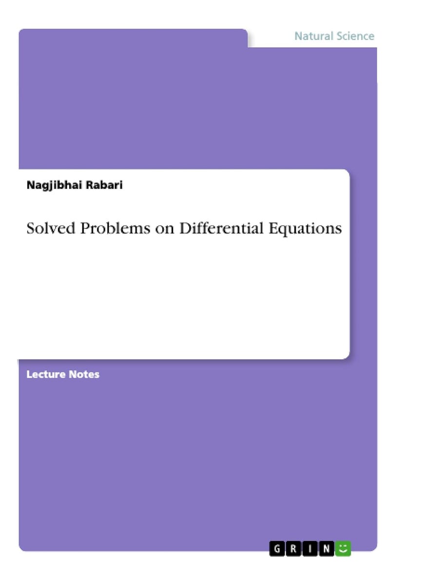 Solved Problems on Differential Equations 