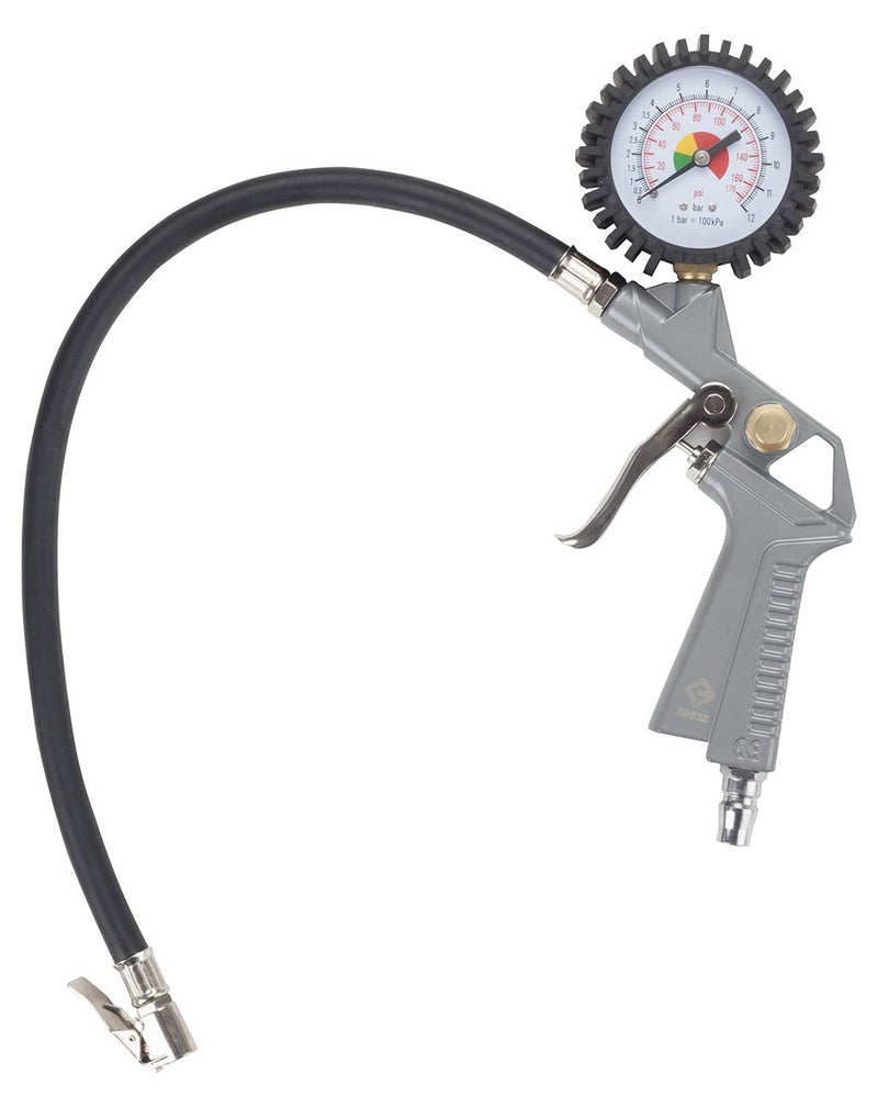 Groz Analog Tyre Inflator Gauge 1/4" (NPT),Upto 60 psi | 3 in 1 (Measure, Inflate & Deflate) | Tyre Inflator Pump for Garage, Workshops, Tire Shops | 12 Months Warranty | TIG/ 2-5/N - Image 3
