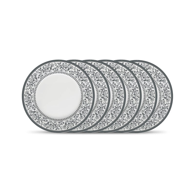 La Opala Diva Sovrana Collection Opal Glass Crockery | Full Plate Set of 6 Persian Grey | Dinner Plate for Dining & Gifting | Microwave Safe | 100% Vegetarian | Extra Strong | Super Light & White - Image 4