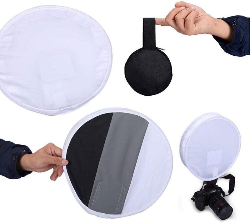 Coopic 12 inch (31cm) gray card portable softbox multi-function diffuser for speedlight flashlight - Image 1