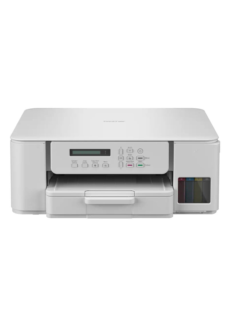 brother Wireless All In One Ink Tank Printer, DCP-T536DW, Automatic Duplex Print, Wireless & Mobile Print, Compact Design White - Image 1