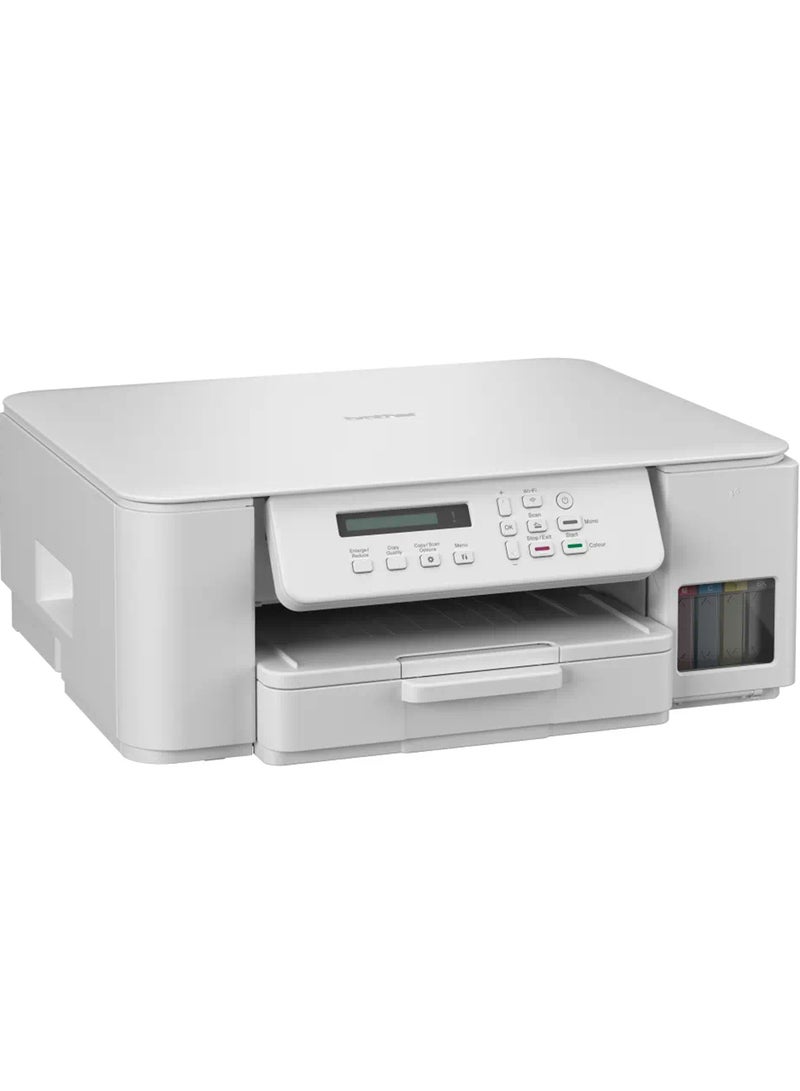 brother Wireless All In One Ink Tank Printer, DCP-T536DW, Automatic Duplex Print, Wireless & Mobile Print, Compact Design White - Image 3
