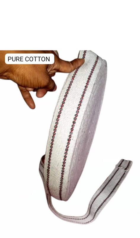 BASRAH NIWAR Patta Roll for Patta Roll Tapes of Cotton for Bags Chair Garment Satchel Home khatiyacharpai Folding Cotton 65 MTRS Long Pack of 1 - Image 3