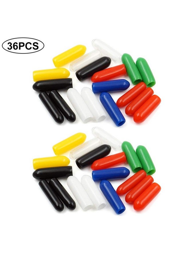 elechawk 36 Pcs Rc Transmitter Switch Covers Colorful Rubber Anti-Slipping Cap For Radiomaster Tx16S Jumper T16 T18 Frsky X9D Qx7 Flysky Spektrum Dx8E Nx8 Radiolink And Futaba Transmitter  - Image 5