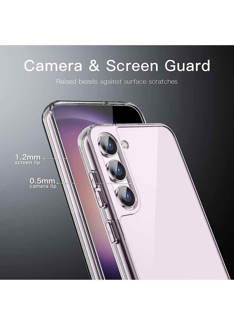 DUSALA Case for Samsung Galaxy S23 Plus 5G 6.6 Inch Non-Yellowing Shockproof Bumper Protective Phone Cover, Anti-Scratch Hard PC Back (Clear) - Image 5