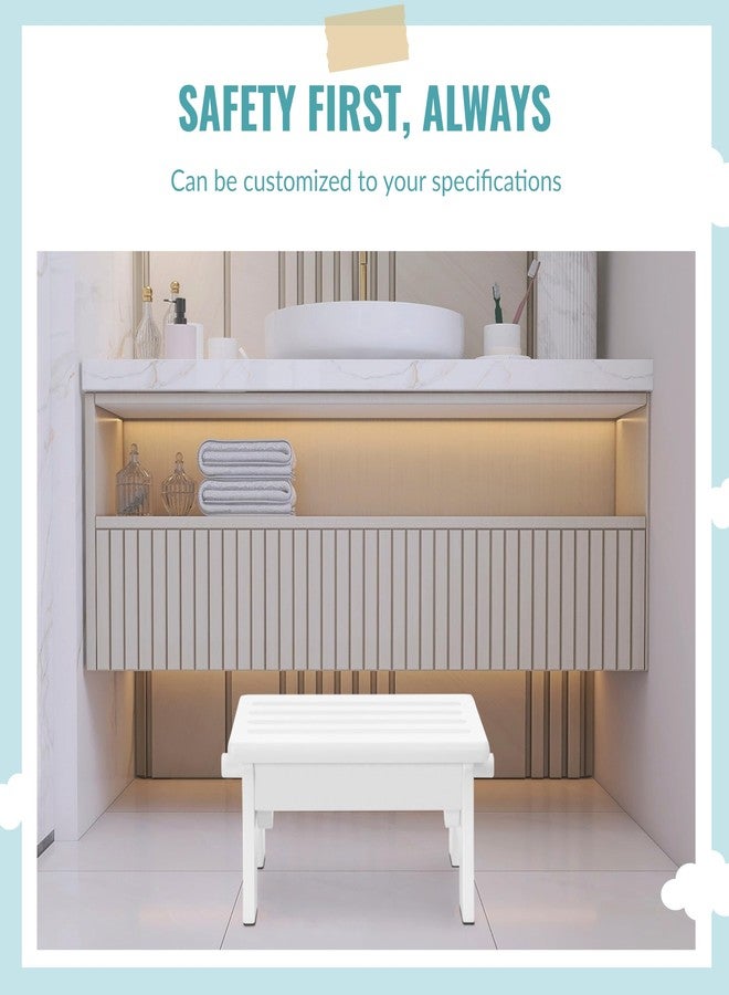 Dream On Me Ease-Up Adjustable Nursing Footrest in White - Solid Pinewood Foot Stool for Breastfeeding, Posture Support & Comfort, Lightweight, Easy to Assemble, Helps Reduce Back & Neck Pain - Image 2