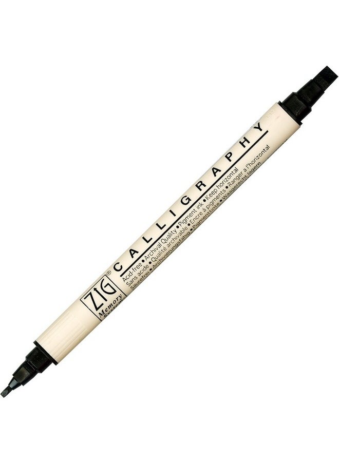 Kuretake - Zig Memory System Calligraphy Marker Pure Black - Image 1