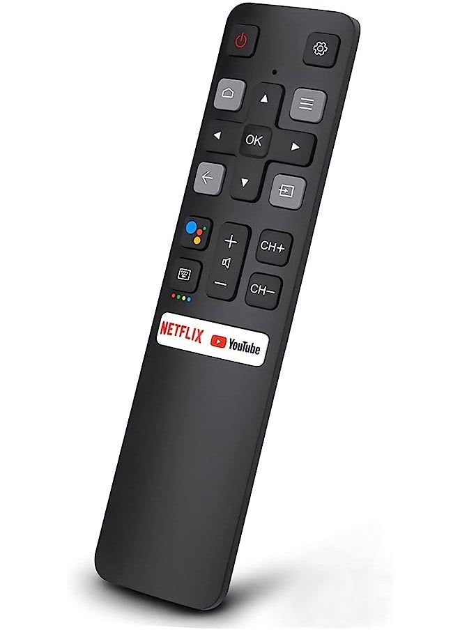 HuHa - Remote Control for TCL Android TV, New Upgraded Replacement RC802V for TCL TVs, 40S330 32S330 40S334 32S334 70S430 32A325 32A323 65Q637 55S430 43S430 55Q637 43S434 75S434 32P30S - Image 1