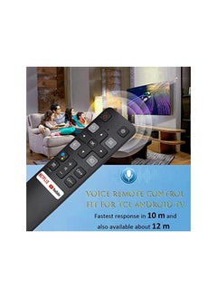 HuHa Remote Control for TCL Android TV, New Upgraded Replacement RC802V for TCL TVs, 40S330 32S330 40S334 32S334 70S430 32A325 32A323 65Q637 55S430 43S430 55Q637 43S434 75S434 32P30S  - Image 3