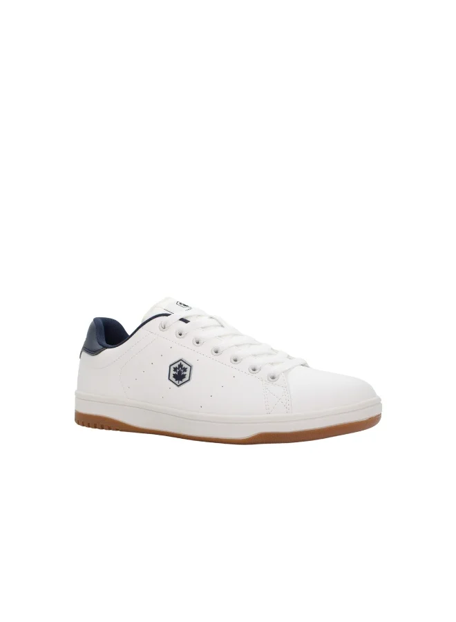 لامبرجاك Lumberjack Rea Men Sneakers Navy Blue Off-White PU – Lightweight Comfortable Casual Shoes, Lace-Up Everyday Footwear