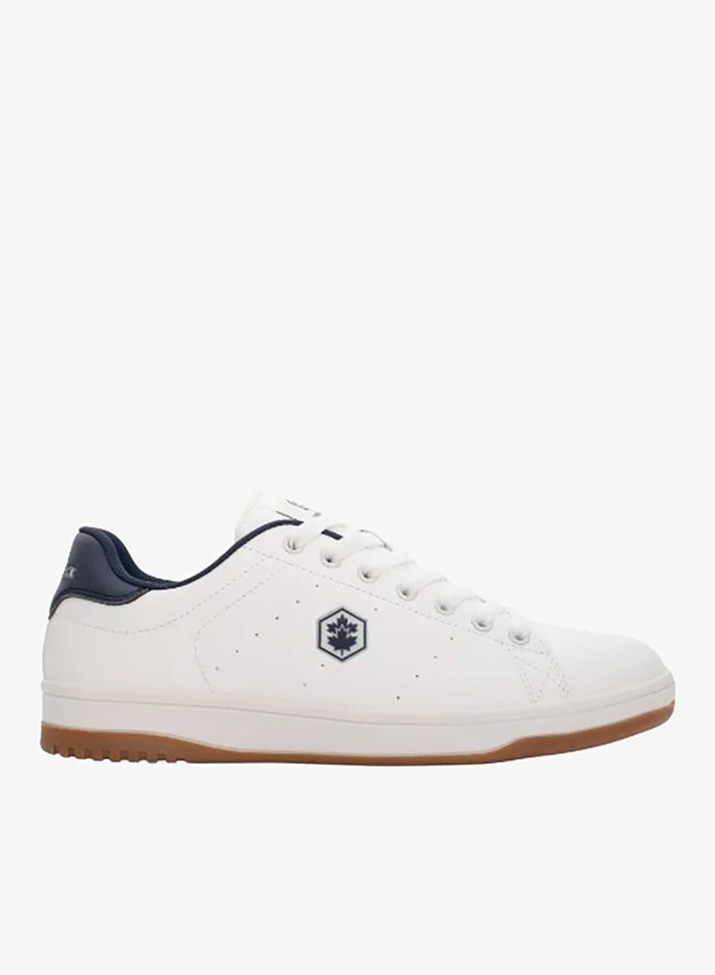 Rea Men Sneakers Navy Blue Off-White PU – Lightweight Comfortable Casual Shoes, Lace-Up Everyday Footwear