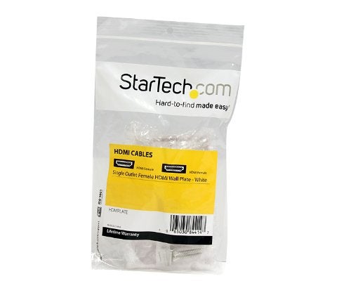 StarTech.com Single Outlet Female HDMI Wall Plate White - Wall mount plate - white - HDMIPLATE - Image 4