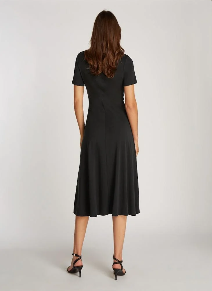 تومي هيلفيغر Tiered Knitted Dress