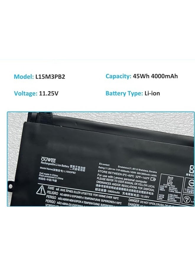 Terabyte بطارية لابتوب متوافقة L15C3PB0 L15M3PB2 لجهاز لينوفو وينبوك N22 N23 N24 100E 300E سلسلة 4 خلايا - Image 4