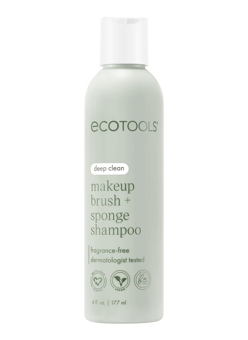 Ecotools EcoTools Makeup Brush and Sponge Shampoo, Removes Makeup, Dirt, & Impurities From Brushes & Makeup Blender Sponges, Brush Cleanser 177 ml  - Image 1