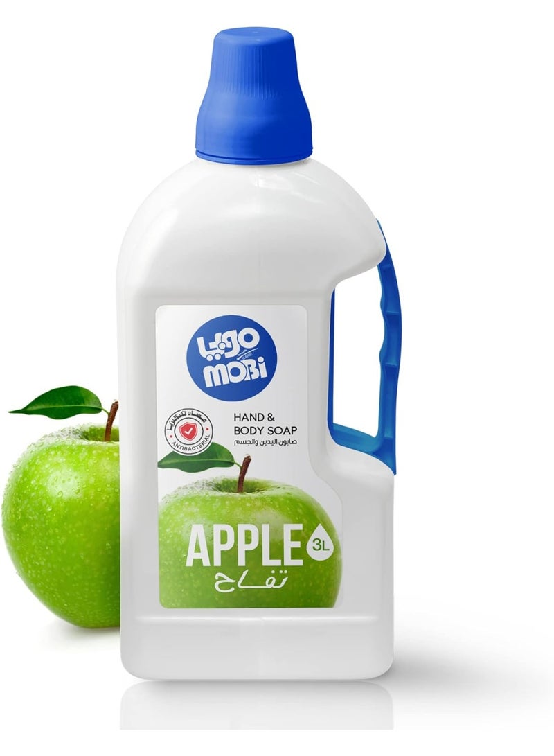 Moby Liquid Hand Soap, Apple Scent, 3 Liters, 6281142001047