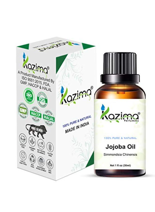 KAZIMA Jojoba Cold Pressed Carrier Oil - 100% Pure Natural & Undiluted Used For Hair Growth, Hair Growth, Acne, Body Massage (30Ml)  - Image 2