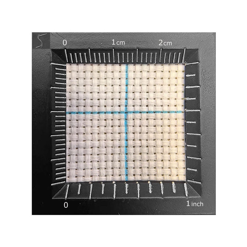SEWCRANE 16 Count White Aida Cotton Embroidery Fabric with Washable Grid Lines, 16 Holes Per Inch, Perfect for Cross Stitch and Needlework (29" W x 39" L) - Image 3