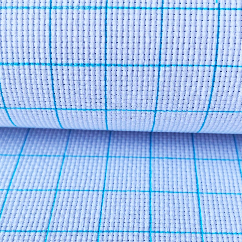 SEWCRANE 16 Count White Aida Cotton Embroidery Fabric with Washable Grid Lines, 16 Holes Per Inch, Perfect for Cross Stitch and Needlework (29" W x 39" L) - Image 2