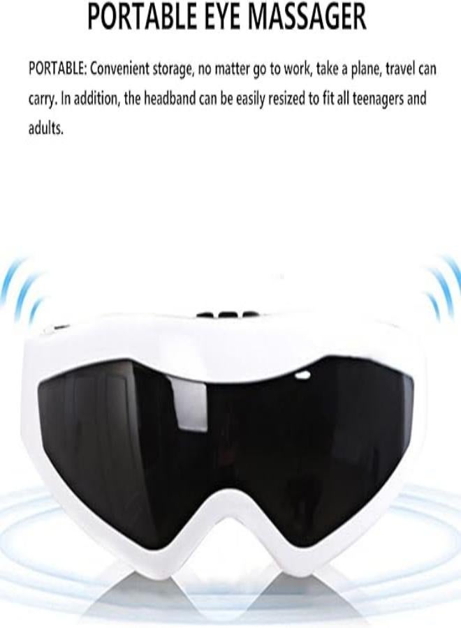 M MIAOYAN Portable Eye Massager, Rechargeable Massager Eye Mask, 22 Magnets, Swelling, Eye Strain and Dark Circles, Relaxation Gift for Students  - Image 5