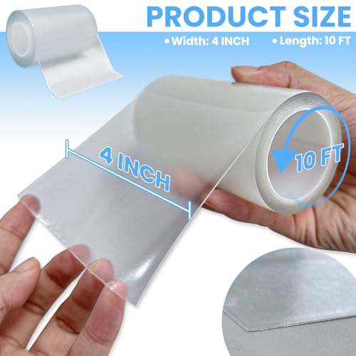 Tikfoam Waterproof Repair Tape for Fabric, Awning, RV Roof, Underbelly, Tarp, Tent, Sail and Boat Cover Outdoor Repair Patch, Heavy Duty, Clear, Multipurpose - Image 2