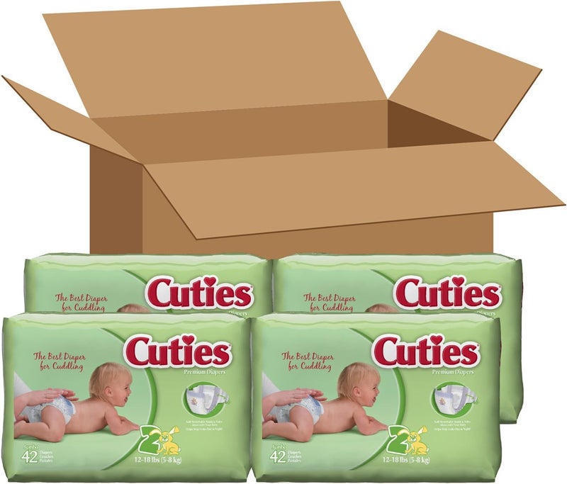 Cuties Baby Diapers Size 2 168 Count - Image 5