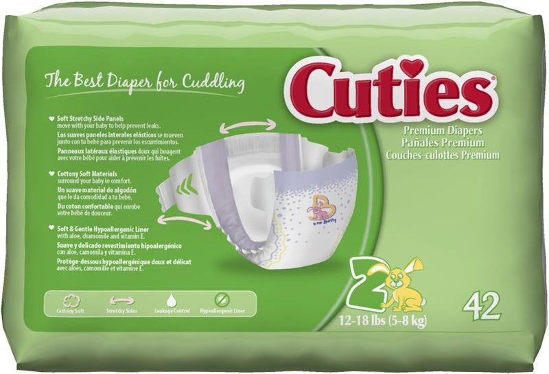 Cuties Baby Diapers Size 2 168 Count - Image 4