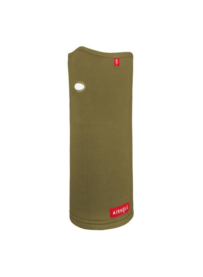 Airhole Unisex Airtube Ergo Polar Fleece Cold Weather Facemask - Olive Oil | Small/Medium