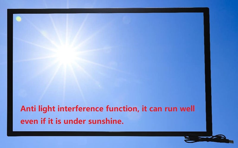 DeYoWo 23.6 Inch Multi Points IR Touch Screen, Infrared Touch Screen Panel, USB Free Driver with Tempered Glass for Kiosks, Touch Screen Monitor, Interactive Device Machine - Image 3