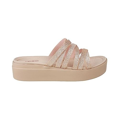 Metro Women Rose Gold Wedge Heel Fashion Sandal UK/8 EU/41 (34-109) - Image 3