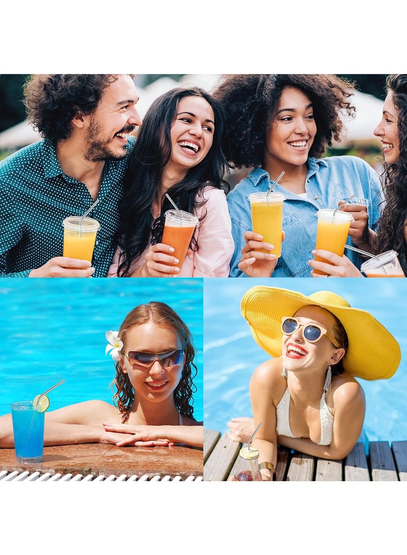 Monda 6 Pcs Stainless Steel Straws, Reusable Metal Straws for 30 oz & 20 oz Tumblers Cups Mugs Cold Beverage, Free Cleaning Brush Included - Image 5