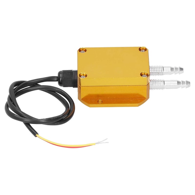 Wind Pressure Transmitter, Micro Differential Pressure Sensor DC24V 4-20mA Output, 0.2% FS with Aluminum Alloy Housing for Clean Rooms HVAC Boilers (0-100kpa) - Image 5