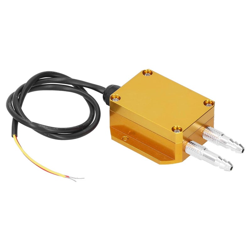 Wind Pressure Transmitter, Micro Differential Pressure Sensor DC24V 4-20mA Output, 0.2% FS with Aluminum Alloy Housing for Clean Rooms HVAC Boilers (0-100kpa) - Image 3