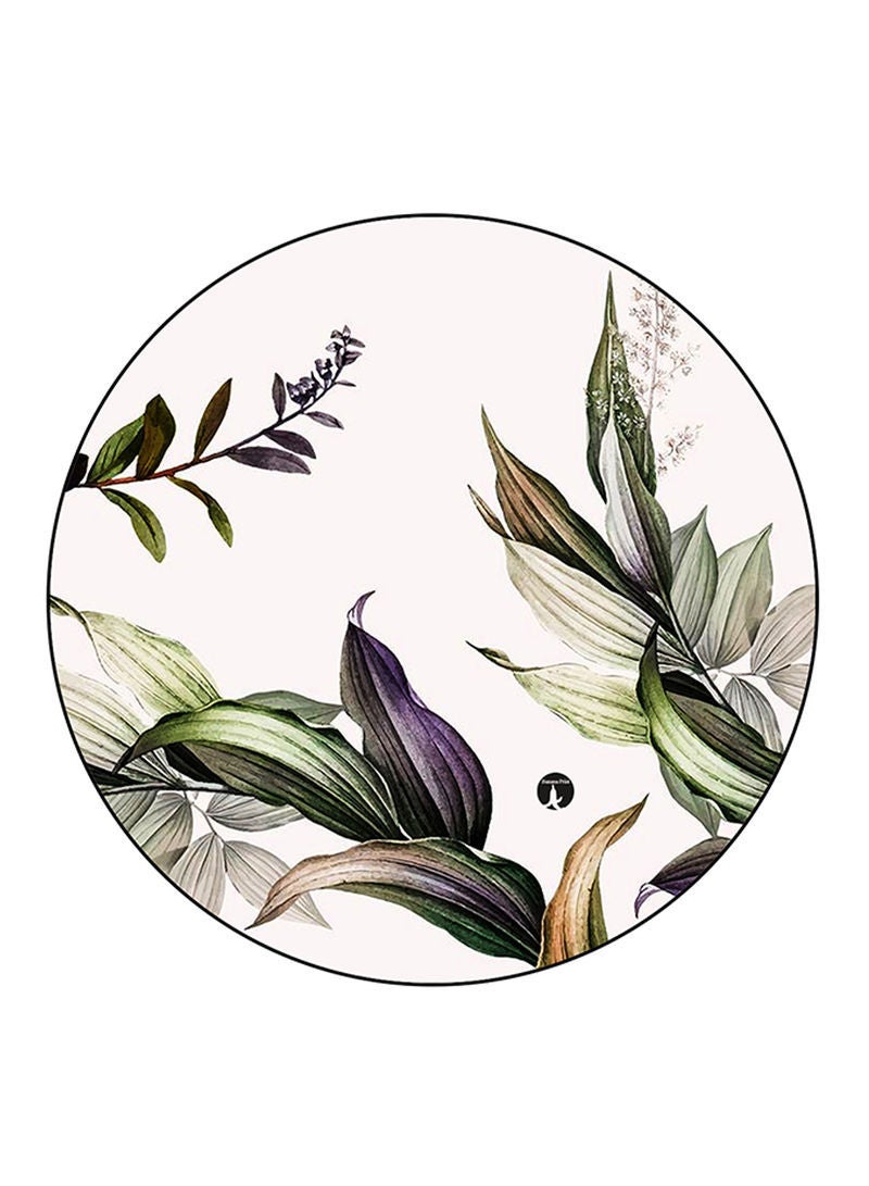 RKN Plants Printed Mouse Pad  Round  Multicolour