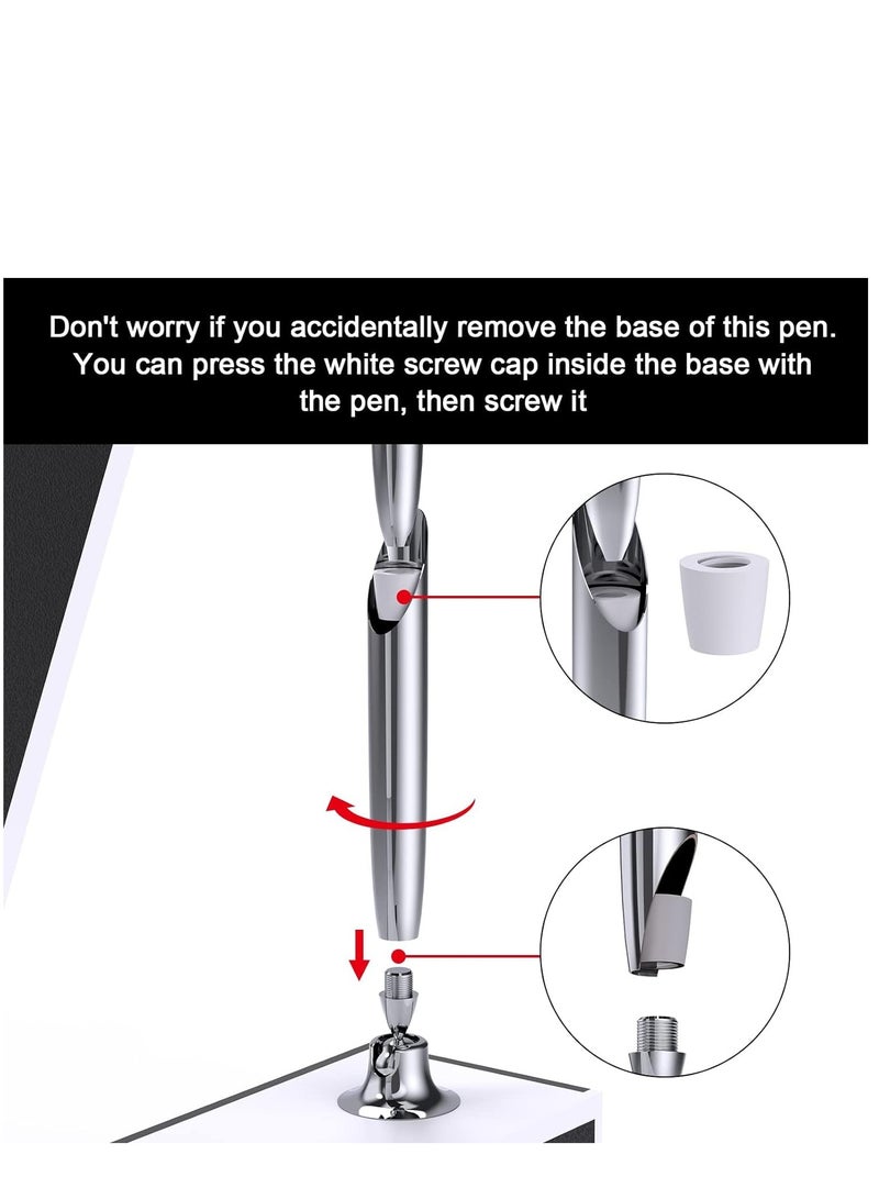 KASTWAVE كرة عائمة مع أضواء LED، كرة عائمة بتقنية التعليق المغناطيسي مع قلم، محمولة للكتابة على مكتب المكتب، خريطة العالم لتزيين المكتب، باللون الأسود - Image 4